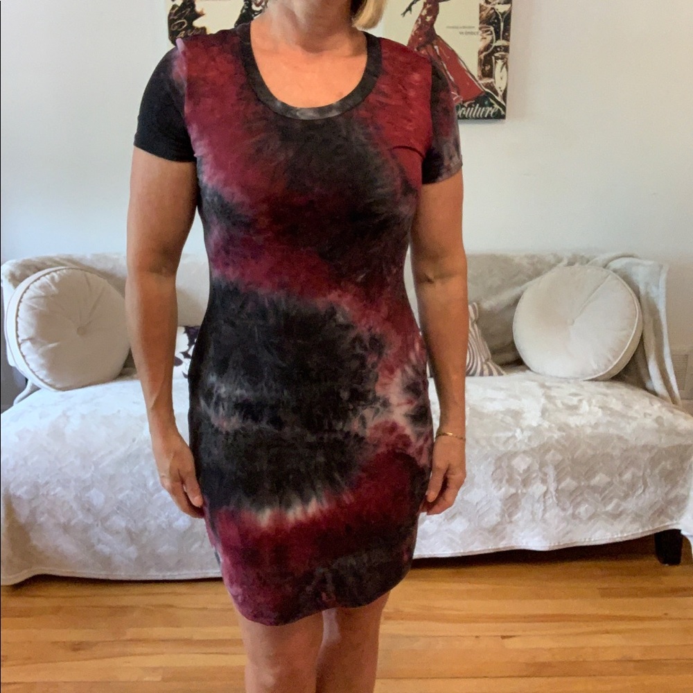 Tie dyed T shirt dress